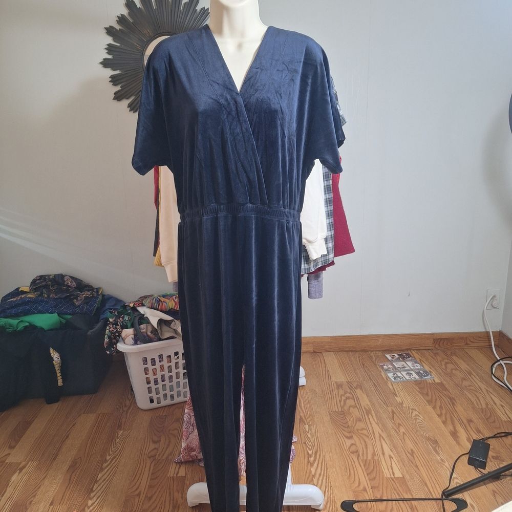 Anthropologie Midnight Blue Jumpsuit - Picture 2 of 8